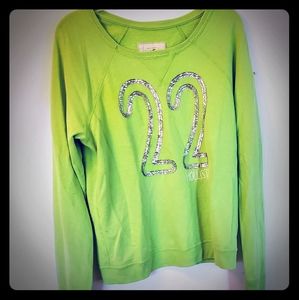 HOLLISTER LARGE green sweatshirt